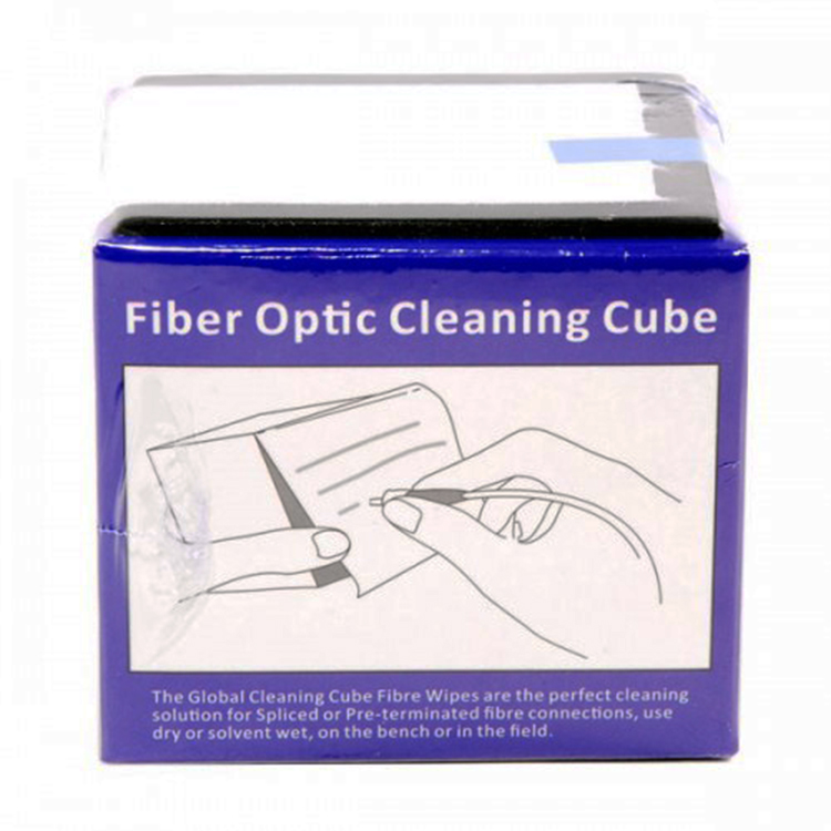 Fiber Optic Cleaning Cube Optical Connector Cleaning Cube Fibre Wipes