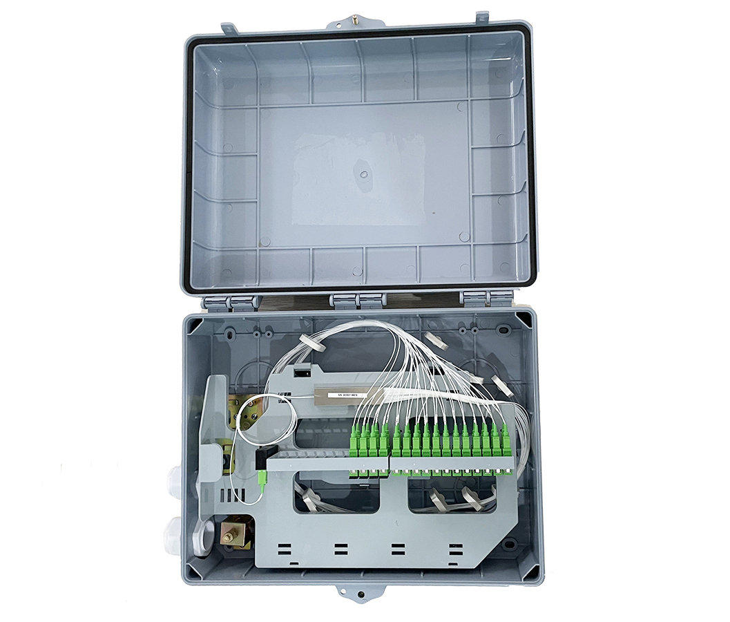FTTH Outdoor 48 core  fiber optic terminal box with plc